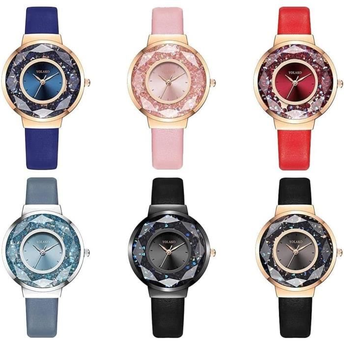 Avaner Montre Bracelet carrée à Quartz avec Strass/Montre pour Dame - Or Rose/argenté-pour Saint-Valentin/Noël/Maman/Mère/Girlfriend/Epouse, Argent-01, moderne, élégant