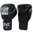Gants de boxe d'entraînement enfant Metal Boxe One - noir - 14 ans-2