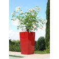 RIVIERA Pot de fleurs Nuance - Carré - 38 x 38 x H 69 cm - 67 L - Rouge-2