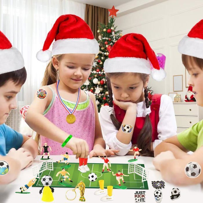 Bracelet Foot Avec Message Motivant – Cadeau Pour Garçon/fan De Football, 4 à 16 Ans, Calendrier De L'Avent