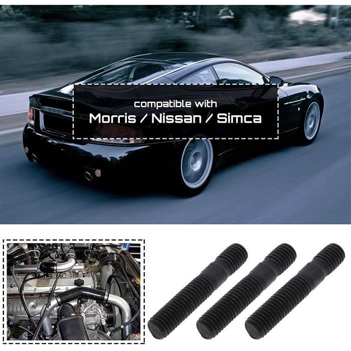 Kit 8 Goujons Turbo Filetés M8 1.25 - Pour Collecteur D'échappement, Haute Résistance, Voiture - 4