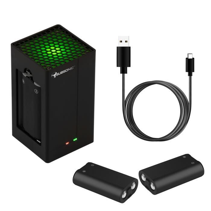 Subsonic - Subsonic - Kit de charge dual Power Pack - 2 batteries, chargeur  et câble pour manette Xbox serie X/S