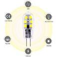 AMPOULE ELINKUME 5X Ampoules G4 LED 2W Blanc Froid 6,000K &Eacute;conomie d'&eacute;nergie &Eacute;quivalent 20W Lampe G4 Halog&631-3