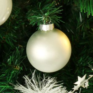 Boule de Noël herbier en verre H7,5cm - transparent