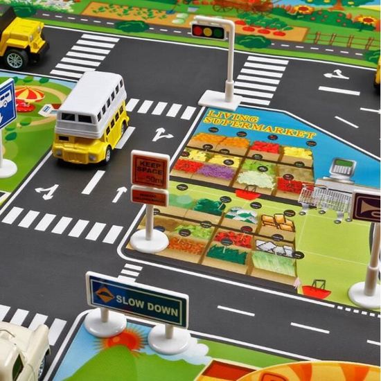 Tapis D Eveil Grande Ville Trafic Tapis De Parc De Voiture Jouer Enfants Tapis Developpement Bebe Ramper Type 10pcs Racing Car Cdiscount Puericulture Eveil Bebe