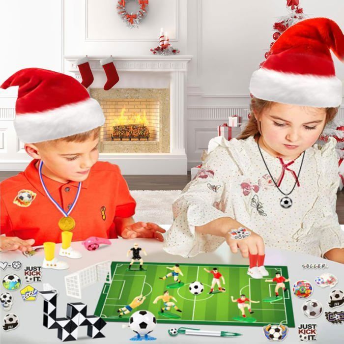 Calendrier De L'Avent Football 2024 - 24 Jours, 24 Accessoires Foot, Cadeau Noël Pour Garçons