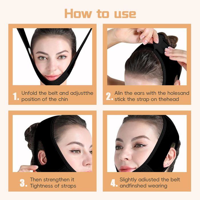 Bandeau Amincissant Visage Réutilisable – Soie Glacée Verte, Lifting Et Raffermissement Peau
