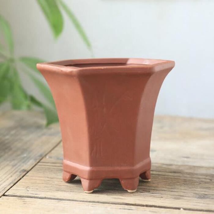 Présentoir en porcelaine en bois rond pot de fleurs vase pierre