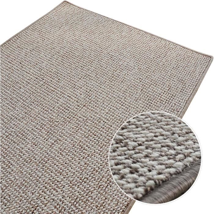 Tapis Salon Moderne Poils Courts - Moquette Polypropylène Antidérapante, Facile à Entretenir - Anthracite 100x150 Cm
