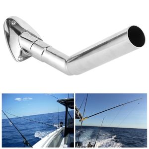 Support Canne à Pêche Marine Compact – Fixation Pour Bateau, Yacht – Acier Carbone Rouge (neuf)