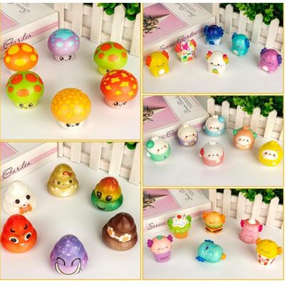Lavatelli - Lot de 6 cadeaux de fin de fête d'anniversaire pour enfants, Squishy Toys Axolotl, 8 cm, jeux Kawaii, gadgets, pensées et idées cadeaux pour bébé et fille