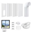 Kit Fenêtre Climatiseur Mobile, Joint Fenêtre Coulissante pour Climatiseur Portable, Aération AC Étanche Maison