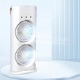 Climatiseur 4en1 Brumisation - 1 Pièce, Blanc - 3 Vitesses Évaporatif Table - Maison Bureau Chambre VoltPulse