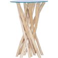 🚜2676NOUVEAU - Table basse style contemporain - Tables de salon Style Industriel Table d'appoint Table gigogne - Table à thé avec d-0