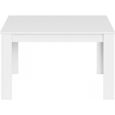 Table de salon extensible - LOUNGITUDE - Riga - Blanc - Rectangulaire - 6 personnes-0
