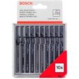 Lot de 10 lames de scie sauteuse pour bois Bosch - Marque BOSCH-0