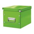 Boîte de rangement carton Leitz Click & Store Wow Cube Format L vert-0