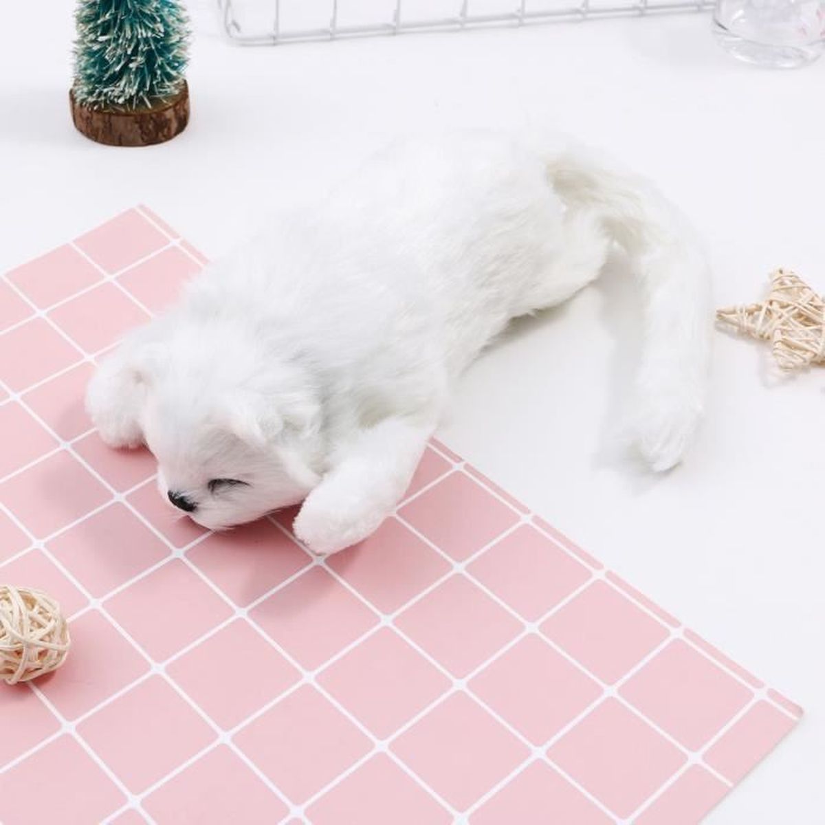 Realiste Teddy Dog Lucky Plush Chien Poupee Mignon Simulation Chiot Chien Poupee Jouet Cadeau Achat Vente Poupee Cdiscount