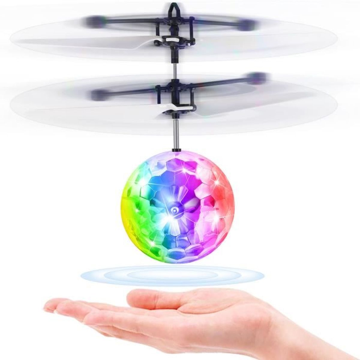 Boule Volante Lumineuse, UFO Mini Drone pour Enfants avec Télécommande Balle Volante Flying