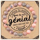 BRAND Cadeau pour Femme Bracelet Pierres Naturelles Femme Idee Original Cadeau Ado Fille Cadeaux Noel Femme Cadeau Anniversaire（rose）