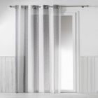 DOUCEUR D'INTÉRIEUR Voilage à Œillets 140 x 240 cm – Tissé Naturel Alia Gris