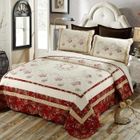 Couvre-lit - HAOPYOU - AIVEDO - Coton 100% - Broderie Patchwork - 240x240 cm