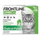 Frontline Combo chat - Anti-puces anti-tiques pour chat - 3 pipettes