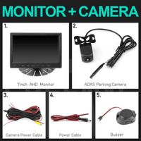 Capteur d'aide au,Caméra de stationnement de vue arrière de voiture avec surveillance intelligente,suivi des - Monitor add Camera