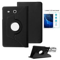 Housse Samsung Galaxy Tab E T560-561 (9,6) - 360 Rotation Étui Coque Cuir Protection Pr Tablette –Noir