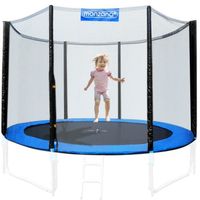 Filet de sécurité pour trampoline - DEUBA - Ø366cm - Résistant aux déchirures - Entrée refermable