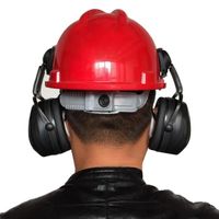 Cache-oreilles pour casque de sécurité VVIKIZY - Réduction du bruit 27 db - Tour de tête max 63 cm - Blanc