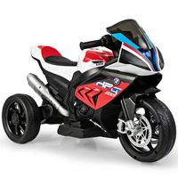 HOMCOM Moto Électrique pour Enfants 3 km/h 6V Phare LED 18-36 Mois Blanc | Charge Max. 25 kg, Voiture Électrique pour Enfants, 2 Roues d'Entraînement, Moteur Puissant