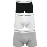 CALVIN KLEIN Pack de 3 Boxers Noir/Blanc/Gris Homme