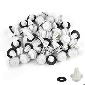 30 Pièces Clips De Fixation Attaches Garniture - Rivets Plastique Universels OEM 7703077476 Pour Voiture