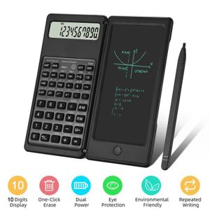 CALCULATRICE Version scientifique-Calculatrices numériques scientifiques pliables Calculatrices de bureau à écran LCD à 10