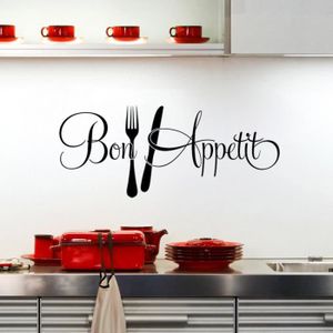 Bon Appétit Décoration murale de cuisine en métal - 35x35 cm