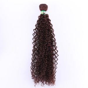 PERRUQUE - POSTICHE # 3322 inches 3 bundles  -Tissage synthétique Afro crépu bouclé, couleur Pure, longueur étirée 14 30 pouces, Extension capillaire no