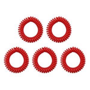 RÉPULSIF NUISIBLES MAISON Répulsif,Bracelet Anti-moustique en Silicone, 1 pièce, 5 couleurs, pour l'extérieur et l'intérieur, en spirale - red[A326721]