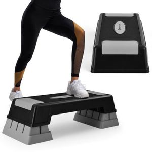 Stepper Aérobie Max Strength 5 Niveaux Réglable - Rouge/Noir - Capacité 120 Kg - Neuf