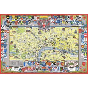 PUZZLE Puzzle Carte Historique De Londres 1000 Pièces[u25