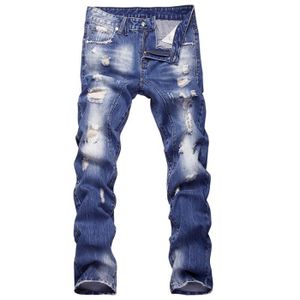 JEANS Jeans Homme dechiré 100% coton Pantalon denim Homm