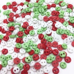 50pcs Noël Rond en Bois Boutons Couture SCRAPBOOKING HOME cadeau décoration 15 mm
