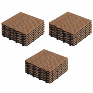 DALLAGE Dalle de terrasse clipsable en bois composite - OV