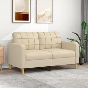 CANAPÉ FIXE Divan - Sofa Moderne Canapé à 2 places - Crème 140