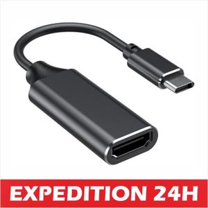 ADAPTATEUR AUDIO-VIDÉO  Adaptateur USB C vers HDMI, câble Type-C vers HDMI