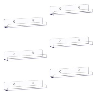 Lifewit Lot De 6 Étagères Flottantes Acrylique Pour Disques Vinyles Et Décoration - 30cm