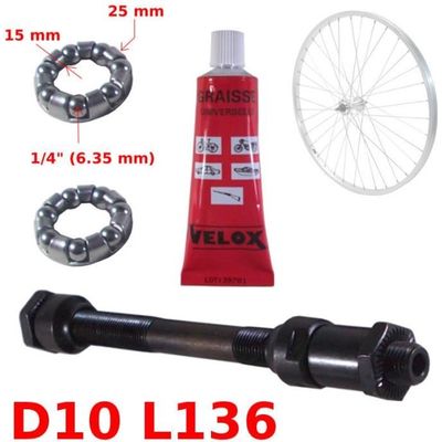 Cage à Billes De Moyeu Avant Pour Vélo, 7 Billes, 3/16", Acier, Générique