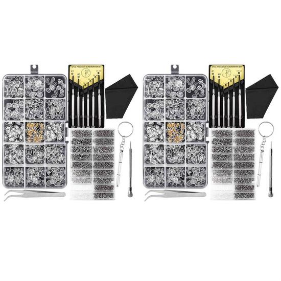 Kit De Vis Universel Pour Réparation - 18 Tailles (M1.2 à M3), ~500 Vis + Tournevis - Pour PC Portable, SSD, Lunettes, Jouets… - 3