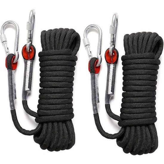 Corde D'escalade Statique VOXLOVA 10mm - Haute Résistance - Neuve