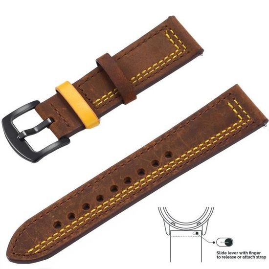 Bracelets De Montre VINTAGE Marque HIRSCH En Cuir Véritable Saint